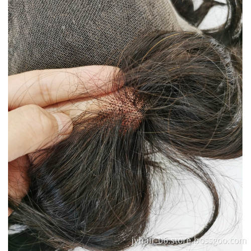 New Arrival men toupee Human hair material thin skin toupee in stock, hd full lace humanhair toupee for men